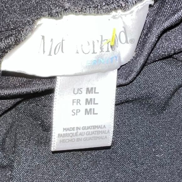 Motherhood Maternity Black High-Waisted Wide Leg Dress Pants Size ML - Picture 7 of 7